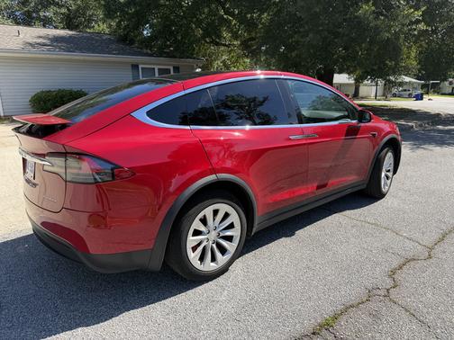 Red 2020 Tesla Model X Performance