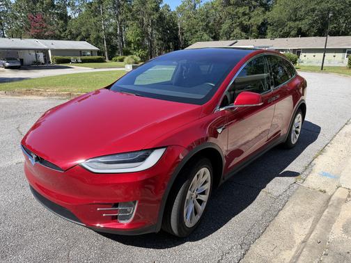 Red 2020 Tesla Model X Performance