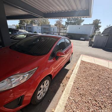 Red 2013 Ford Fiesta SE