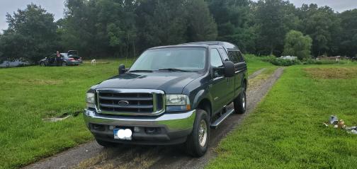 Green 2004 Ford F-350 Lariat SuperCab Super Duty
