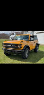Orange 2021 Ford Bronco Badlands