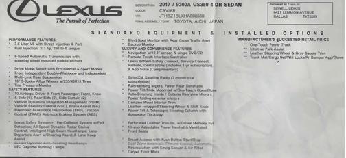 2017 Lexus GS 350 Base