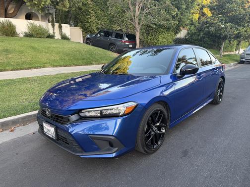 Blue 2022 Honda Civic Sport