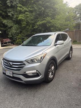 Silver 2017 Hyundai Santa Fe Sport 2.4L
