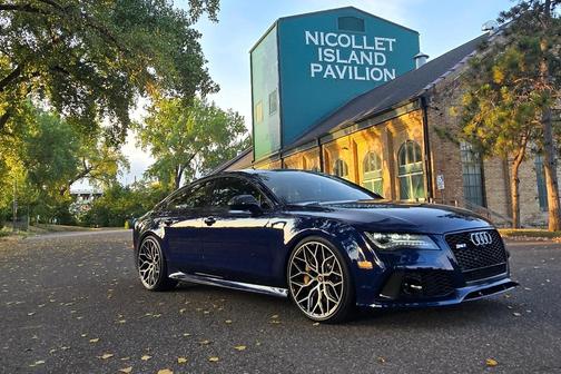 Blue 2014 Audi RS 7 4.0T Prestige