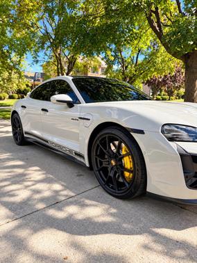 Gray 2025 Porsche Taycan Turbo