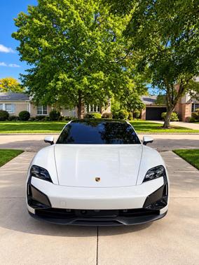 Gray 2025 Porsche Taycan Turbo