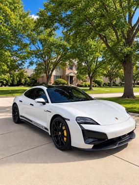 Gray 2025 Porsche Taycan Turbo