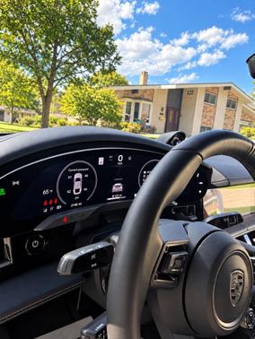 Gray 2025 Porsche Taycan Turbo