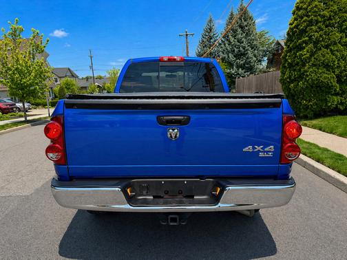Blue 2007 Dodge Ram 1500 SLT Quad Cab