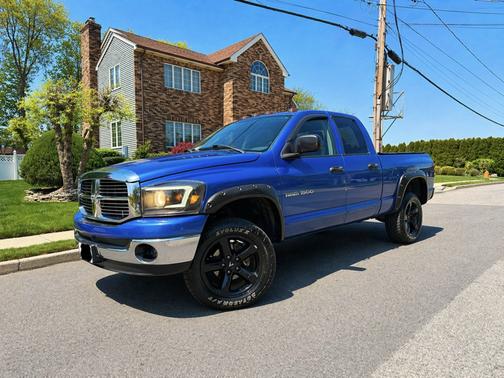 Blue 2007 Dodge Ram 1500 SLT Quad Cab