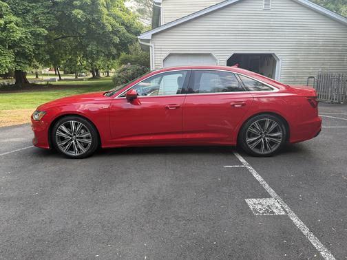 Red 2019 Audi A6 55 Premium