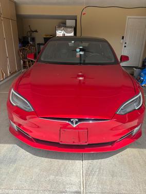 Red 2018 Tesla Model S 75D