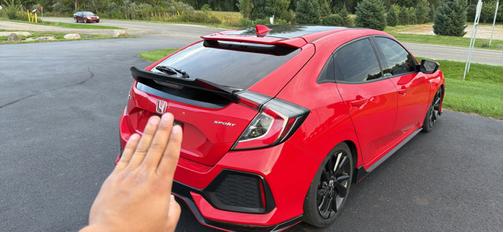 Red 2018 Honda Civic Sport