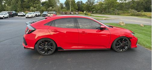 Red 2018 Honda Civic Sport