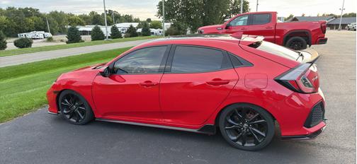 Red 2018 Honda Civic Sport