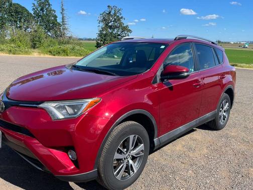 Red 2018 Toyota RAV4 XLE