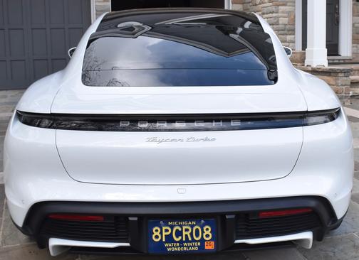White 2020 Porsche Taycan Taycan Turbo