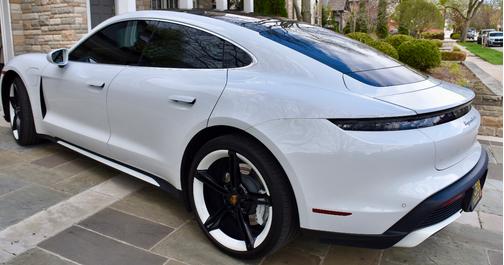 White 2020 Porsche Taycan Taycan Turbo
