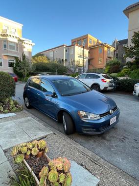 Blue 2016 Volkswagen Golf TSI S 2-Door