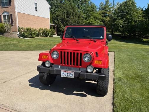 Red 2003 Jeep Wrangler X