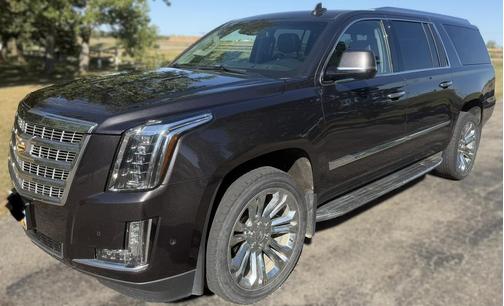 Gray 2017 Cadillac Escalade ESV Premium Luxury