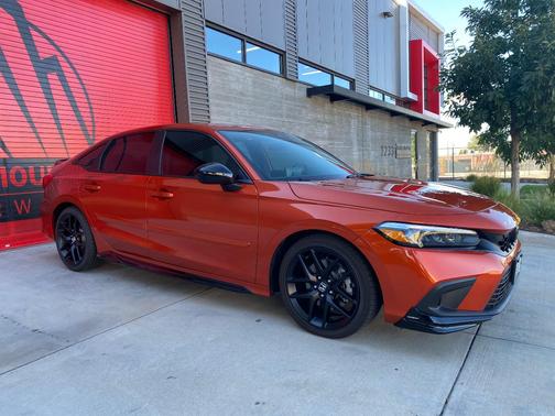 Orange 2023 Honda Civic Si Base