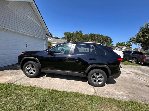 Black 2025 Toyota RAV4 Hybrid LE