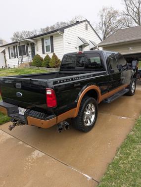 Black 2008 Ford F-250 Lariat Crew Cab Super Duty