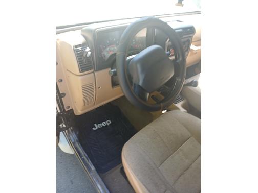 Black 2002 Jeep Wrangler X