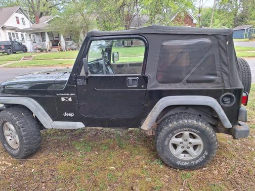 Black 2002 Jeep Wrangler X