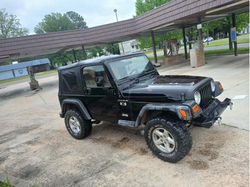 Black 2002 Jeep Wrangler X