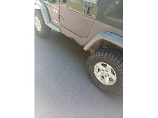 Black 2002 Jeep Wrangler X
