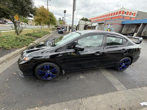 Black 2015 Honda Civic LX