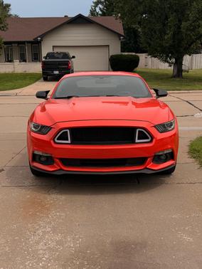 Orange 2015 Ford Mustang V6