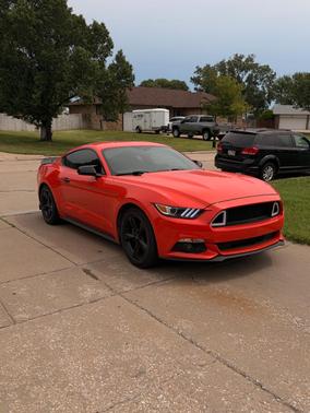 Orange 2015 Ford Mustang V6