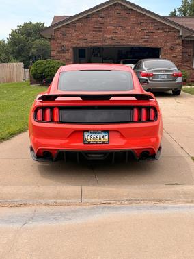 Orange 2015 Ford Mustang V6
