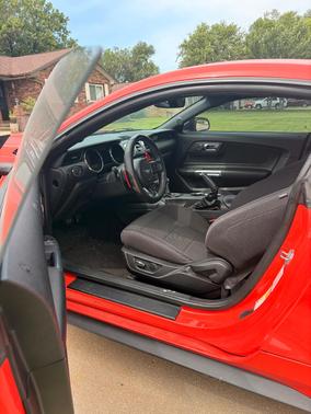 Orange 2015 Ford Mustang V6