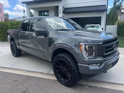 Gray 2021 Ford F-150 Lariat