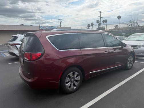 Red 2017 Chrysler Pacifica Hybrid Platinum
