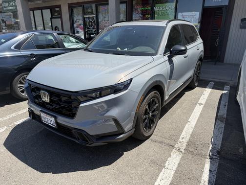 Gray 2025 Honda CR-V Hybrid Sport