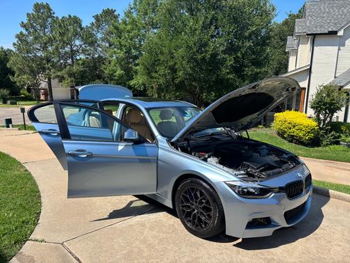 Blue 2014 BMW 328 i