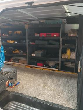 White 2011 Ford E150 Work Van