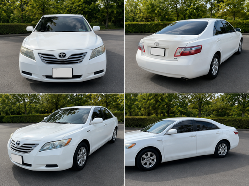 White 2009 Toyota Camry Hybrid Base