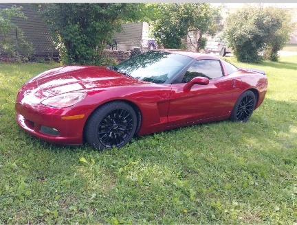 Red 2009 Chevrolet Corvette Base
