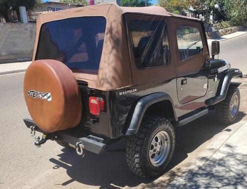 Black 1992 Jeep Wrangler 4WD