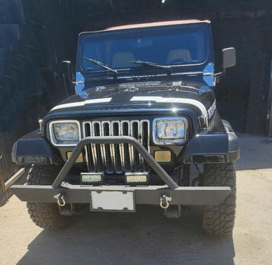 Black 1992 Jeep Wrangler 4WD