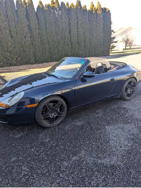Blue 1999 Porsche 911 911 Carrera 4 Cabriolet