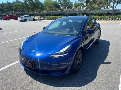 Blue 2021 Tesla Model 3 Long Range