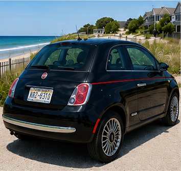 Black 2013 FIAT 500 Lounge